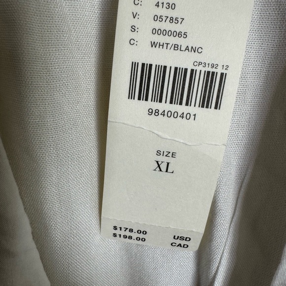 NWT Anthropologie The Tommie Eyelet Trim Dress White Cap Sleeve Zipper size XL - Picture 9 of 10